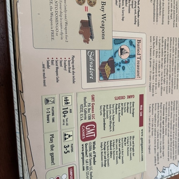 GMT Games Winds of Plunder Pirate Game *NEW* - Picture 10 of 11